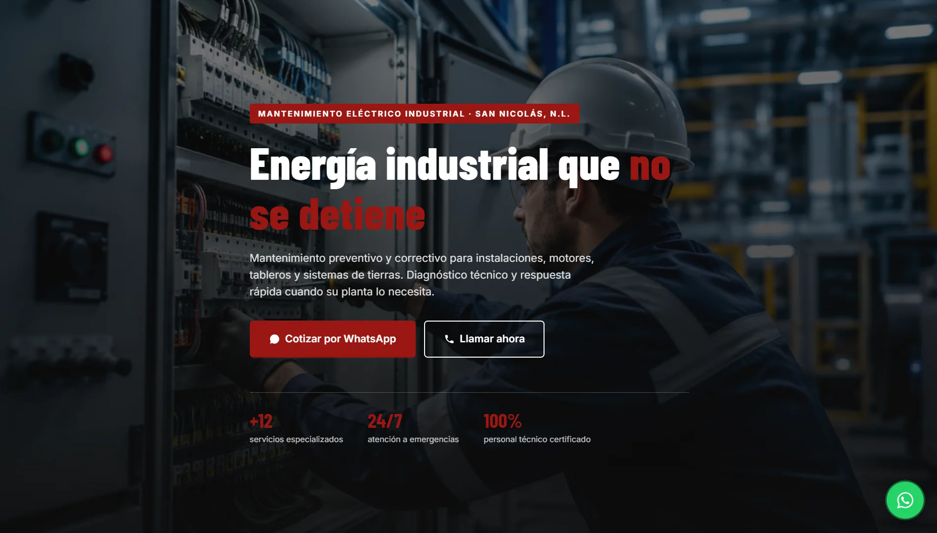 Captura de pantalla de electro servicios